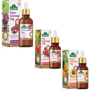 Kayısı Yağı 20ML + Nar Çekirdeği Yağı 20ML + Üzüm Çekirdeği Yağı 50ML