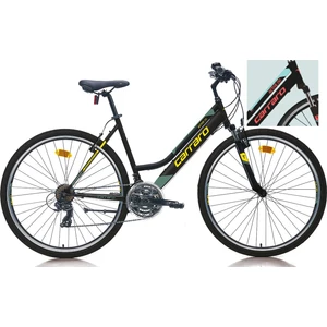 Active 292 V Fren 21 Vites 28 Jant Şehir Bisikleti Siyah-Turkuaz-Mercan 40 cm Kadro