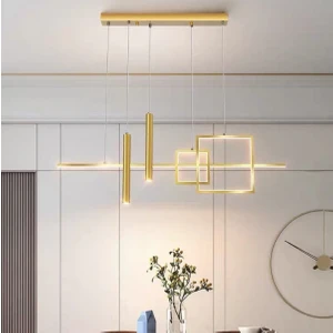 Ömür Avize Zodyak  eskitme gold Modern Tasarım Ledli Avize