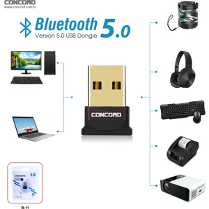B-11 Bluetooth 5.0  Dongle Adaptör Kapsama 20MT