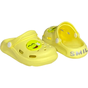 Df 1648 Yumuşak Kaydırmaz Tabanlı Figürlü Smile Çocuk Sandalet Terlik