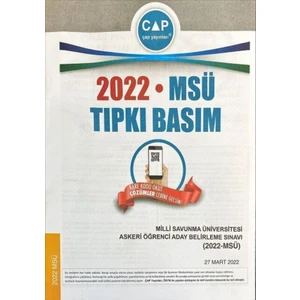 Çap Yayınları Üniversiteye Hazırlık 2022 MSÜ Tıpkı Basım