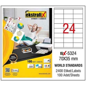 Lazer Etiket - FİX5324 - 70X35 mm