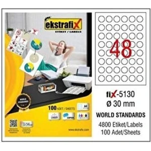 Lazer Etiket - FİX5130 -  30 mm