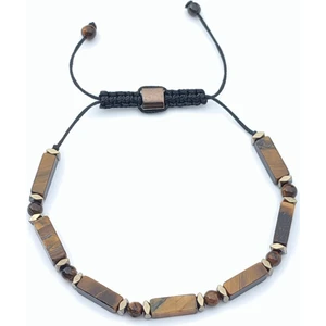Jewellery Kaplan Gözü & Hematit Taşı Makrome Bileklik