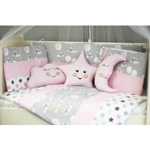 Kista Baby Park Yatak Bebek Uyku Seti Nevresim Takımı 70x110 Mountain Pembe