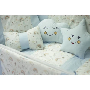 Kista Baby Park Yatak Bebek Seti Nevresim Takımı 70x110 Rainbow Mavi