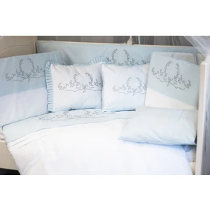 Kista Baby Park Yatak Bebek Uyku Seti Nevresim Takımı 70x110 Silver Mavi