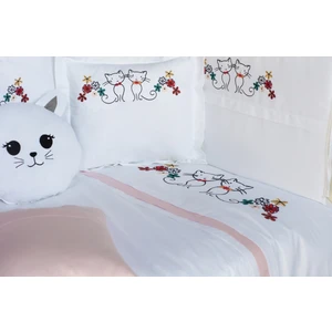 Kista Baby Bebek Uyku Seti Nevresim Takımı 60x120 Kitty Pembe