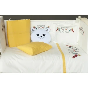 Kista Baby Bebek Uyku Seti Nevresim Takımı 80x130 Kitty Sarı
