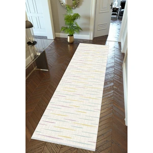 10 Post Online Yolluk Ekru Krem Kahverengi Kaymaz Kesme Yıkanabilir Ince Dijital Baskı Koridor Halısı