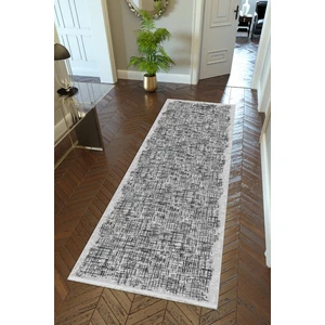 10 Post Online Yolluk Doku Gri Kaymaz Kesme Yıkanabilir Ince Dijital Baskı Koridor Halısı