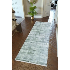 10 Post Online Yolluk Doku Mavi Kaymaz Kesme Yıkanabilir Ince Dijital Baskı Koridor Halısı