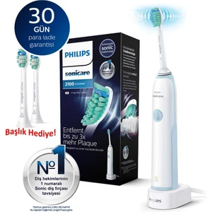 Sonicare Hx3212/01 - Daily Clean 2100 - Sonic Şarjlı Diş Fırçası + Hx9022/10 Yedek Başlıkları