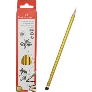 Faber Castell Metalik 2b Kurşun Kalem ( Gold )-12 Adet