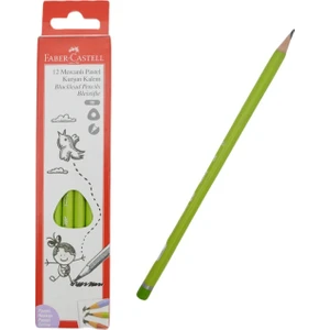 Faber Castell Pastel 2b Kurşun Kalem  - Yeşil  ( 12 Adet )