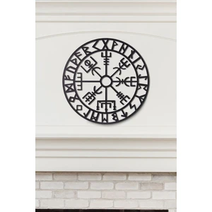 Gowpenart Dizayn Çerçeveli Vegvisir Ev&ofis Metal Duvar Tablosu