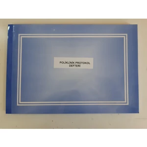 Kültür Matbaası Poliklinik-Protokol Defteri 24x35 cm 400 sayfa