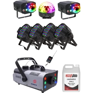 Sahne Işık Sistemi Start Paket-2 (Top Küre Led Par Lazer Sis Makinesi)Quenlite Sahne Işık Sistemi Start Paket-2 (Top Küre Led Par Lazer Sis Makinesi)