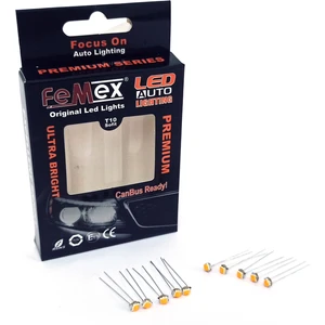 Premium T5 T4 10 'lu Ince Bacaklı Kıl LED Mini LED Ampul Parlak Turuncu