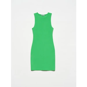 90326 Mini Basic Elbise-Açık Yeşil