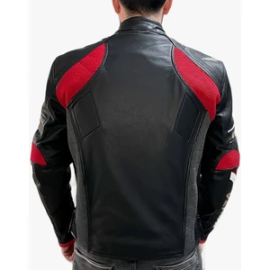 D1 Motosiklet Ceket Deri Racıng (Bir Beden Büyük Sipariş Veriniz)