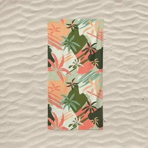 Marte Home Palms / Palmiyeler -Baskılı Plaj Havlusu