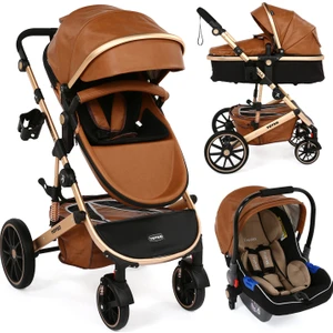 Capsule Egg Travel Sistem Bebek Arabası Kahve Rose