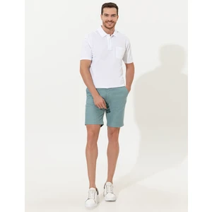 Pierre Cardin Erkek Yeşil Regular Fit Bermuda Şort 50251541-VR016