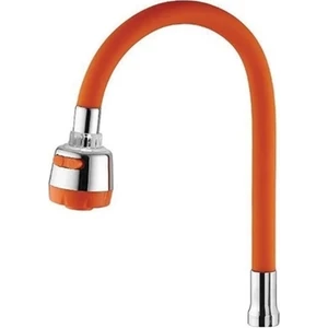 Baltacıoğlu Fonksiyonlu Turuncu Oynar Gövdeli Tasarruflu Su Musluk Başlığı Kubar Kuğu Eviye Borusu