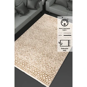 Konfor Notta 1118 Bej Modern Dokuma Halı