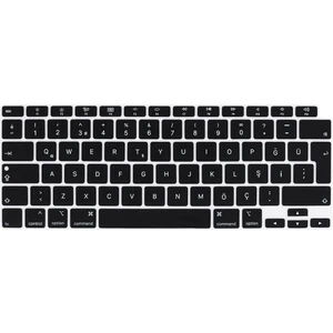 MacBook Air 13 M1 2021 Klavye Koruyucu 13.3" A2337 Uyumlu Türkçe Q Silikon Ped