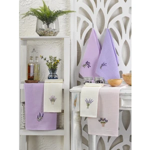 Şilay Home Şilay 6'lı Mutfak Kurulama Bezi Mor Set Lavanta Seti 45X60