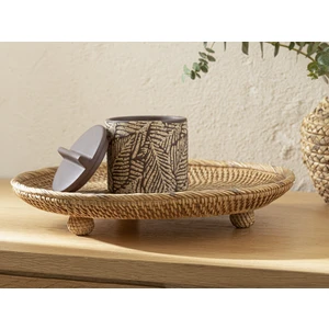 English Home Agatha Dekoratif Tepsi 31X31X5,3 cm Kahve