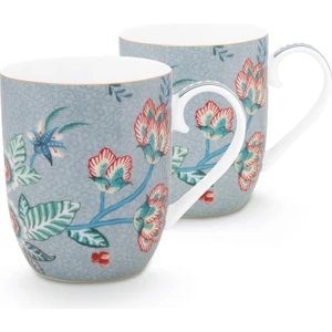 Pip Studio Flower Festival Mavi 2'li Küçük Kupa Seti 145 ml