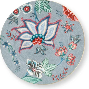 Pip Studio Flower Festival Mavi Pasta Tabağı 17 cm