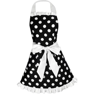 Ayarlanabilir Önlük Ev Mutfak Yemek Pamuk Önlükleri Bowknot Beyaz (Yurt Dışından)