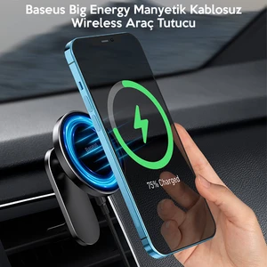 Bıg Energy Manyetık Kablosuz Wıreless Araç Tutucu