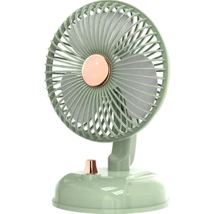 Szykd F10 Taşınabilir Sessiz Masaüstü Retro Hareketli Kafa USB Fan Bean Green (Yurt Dışından)