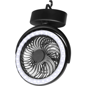 Szykd YQ-8004 USB Şarjlı Açık Mekan Vahşi Kamp Fan Çok Fonksiyonlu Kamp Çadırı LED Fan Siyah (Yurt Dışından)