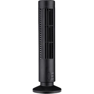 Szykd Kule Tipi USB Elektrik Fan Yapraksız Klima Fanı Siyah (Yurt Dışından)