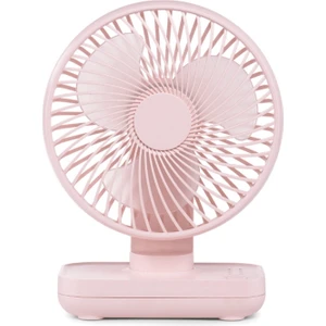 Szykd D606 4W USB Şarj Edilebilir Taşınabilir 4 Vitesli Ayarlanabilir Masaüstü Fan Pembe (Yurt Dışından)