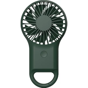 Szykd El Tipi Cep Mini Küçük Fan Taşınabilir Şarj Dış USB Fan 7 Renk Işığı Ordu Green (Yurt Dışından)