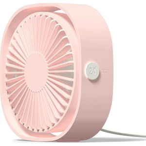 Szykd 360 Derece Döndürme Rüzgarı 3 Hız Mini USB Masaüstü Fan Pembe (Yurt Dışından)