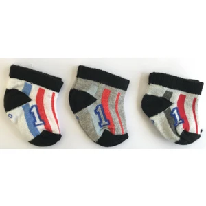 Leylek Bebe 3 Adet Erkek Bebek Çorap Seti 0-6 Ay Yenidoğan ÇORABI-001
