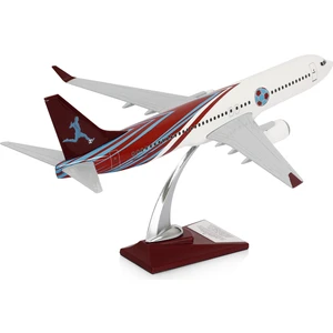- Maket Uçak Boeing 737-800 1/100 - Bordo Mavi Taraftar, Özel Tasarım Model Uçak