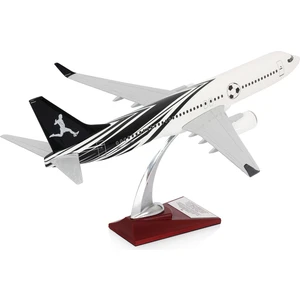 - Maket Uçak Boeing 737-800 1/100 - Siyah Beyaz Taraftar, Özel Tasarım Model Uçak