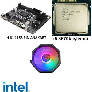 I5 3570K İŞLEMCİ/H61 Anakart/cpu Fan/bundle Set