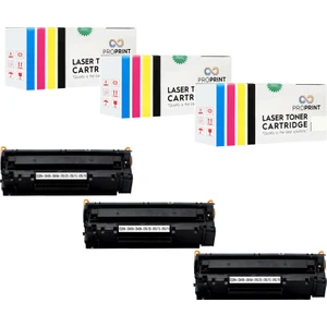 3 Adet 85A CE285A Pro P1102 Muadil Toner
