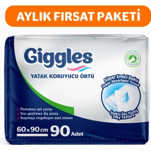 60 x 90 cm Yatak Koruyucu Örtü 30'lu 3 Paket 90 Adet